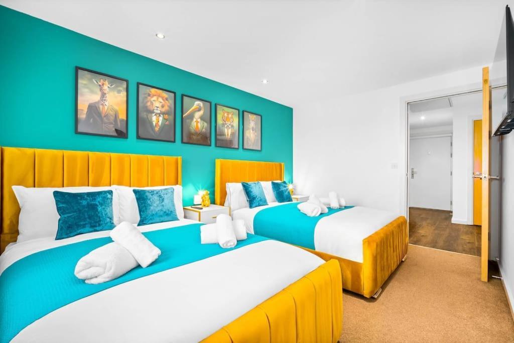 Spacious 2 Bed Apt B'Ham Cc With Parking Sleeps 7 Birmingham Luaran gambar
