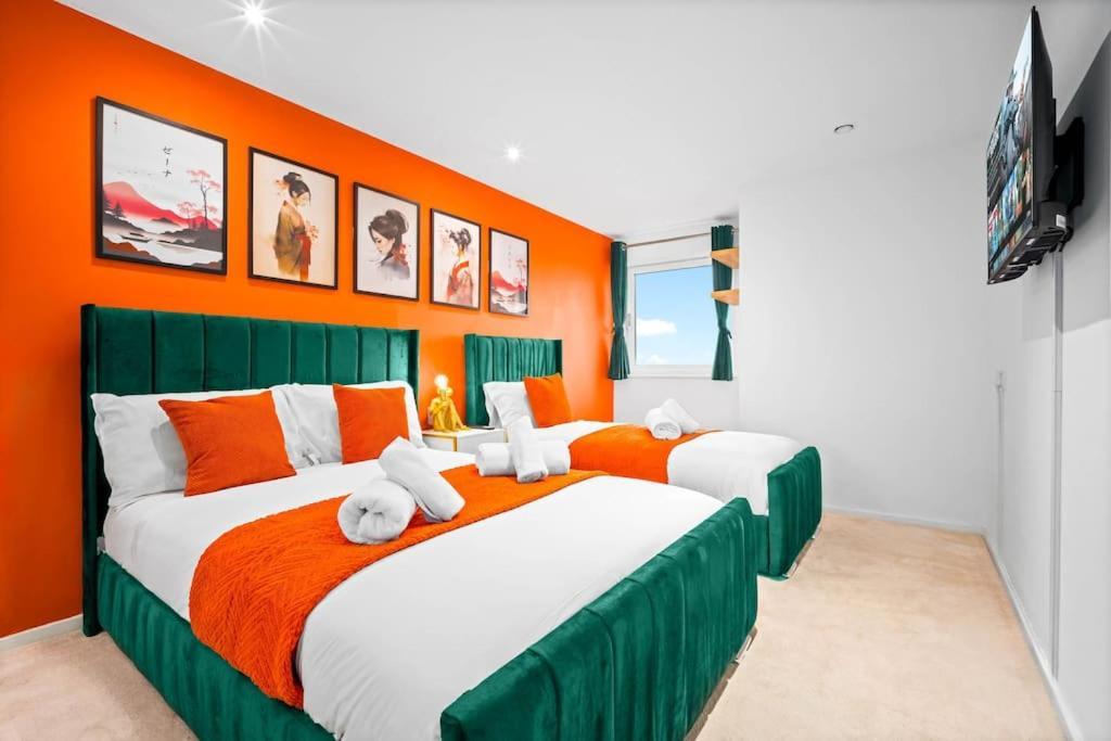Spacious 2 Bed Apt B'Ham Cc With Parking Sleeps 7 Birmingham Luaran gambar
